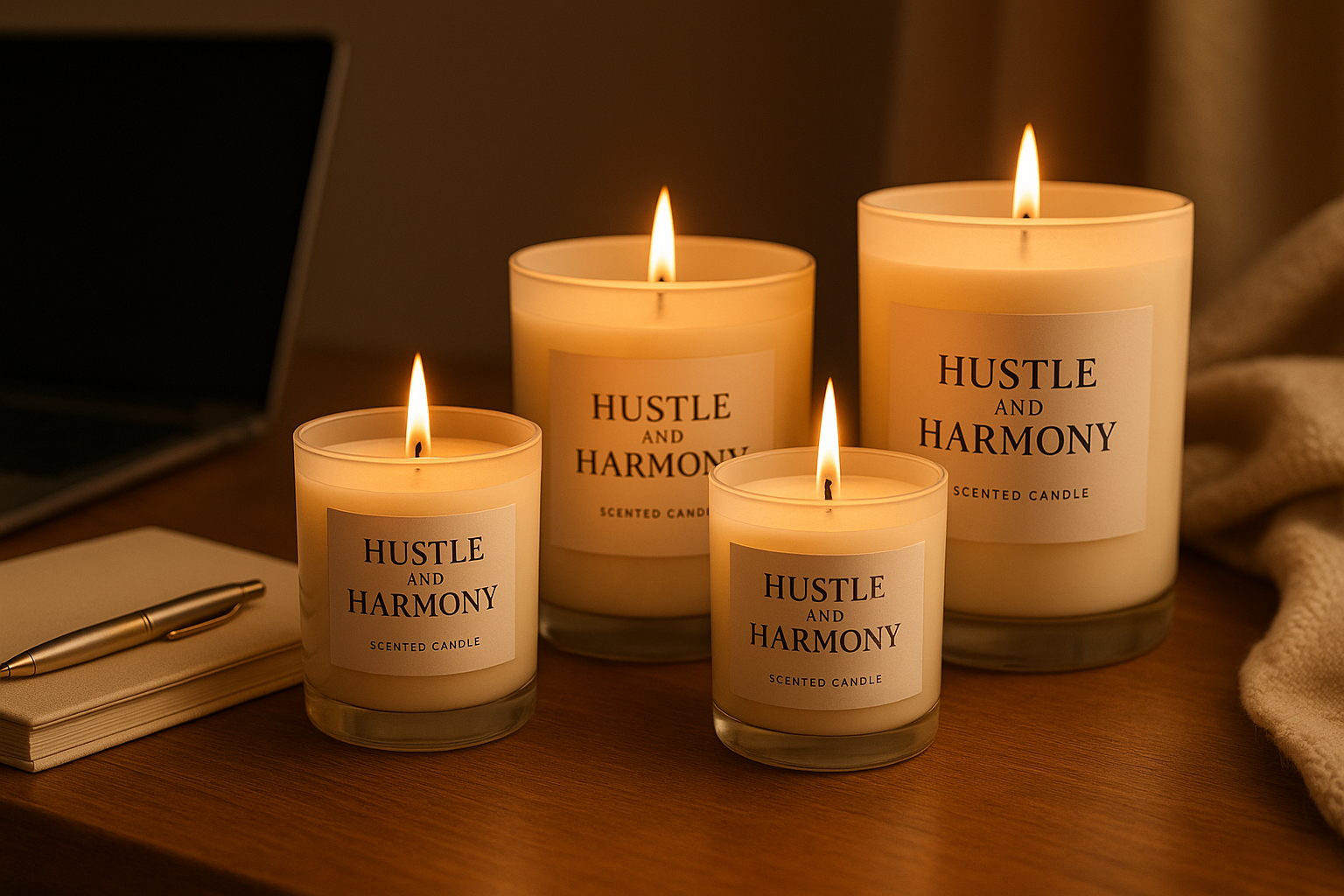 Hustle and Harmony candles