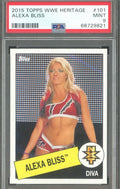 2015 Topps WWE Heritage Alexa Bliss #101 PSA 9 Mint
