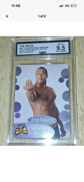 2001 Fleer SkyBox WWF The Ultimate Diva Collection The Rock #56 Ring Presence CCG 9.5 Mint+
