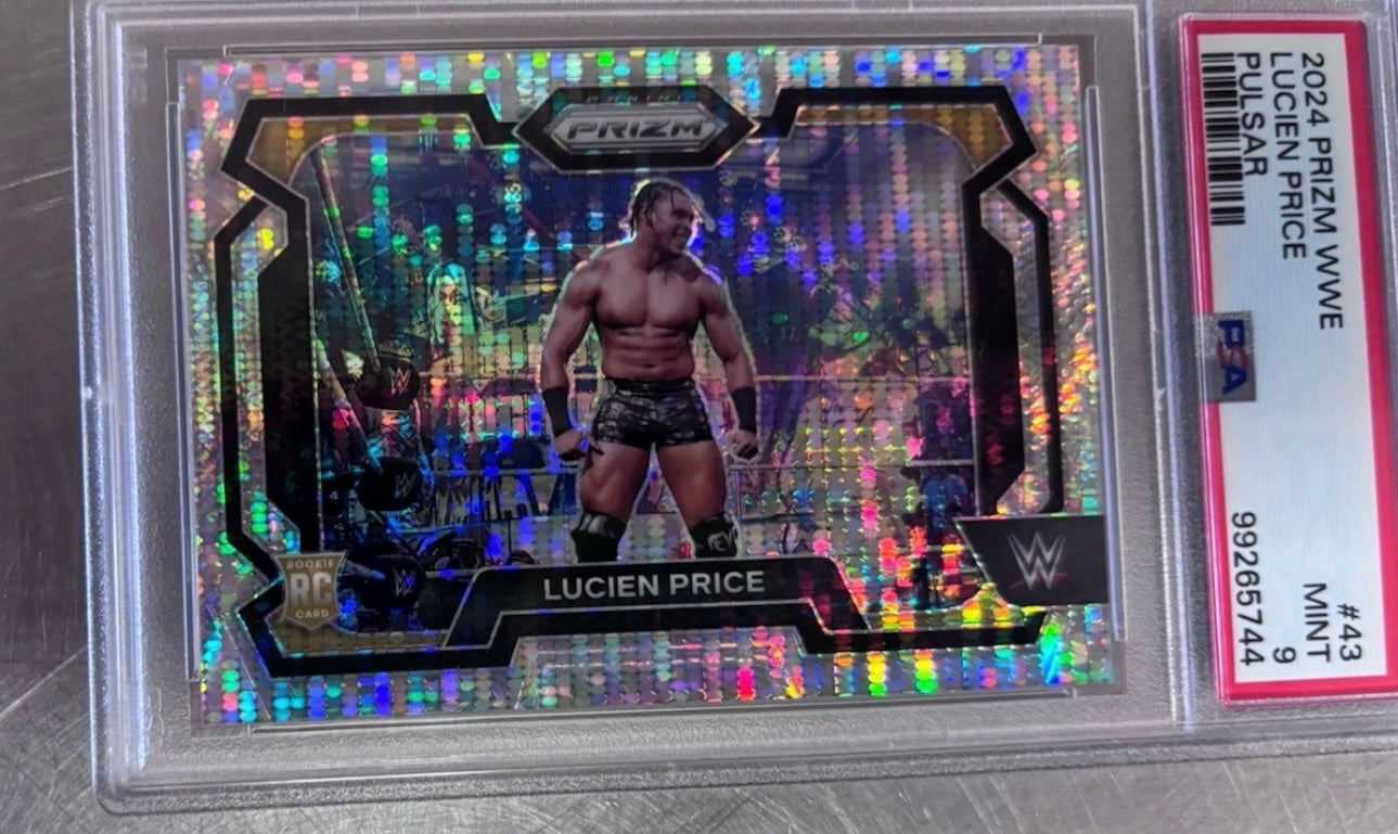 2024 Prizm WWE Lucien Price #43 Pulsar PSA 9 Mint