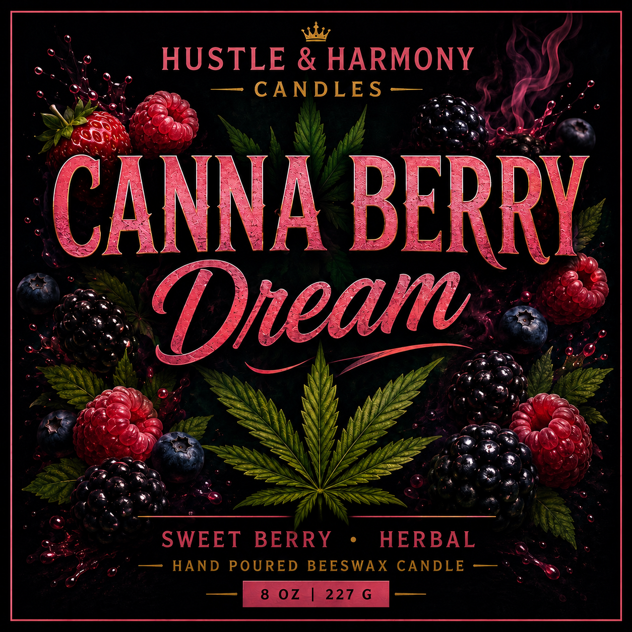 Canna Berry Dream – Hustle & Harmony Candles